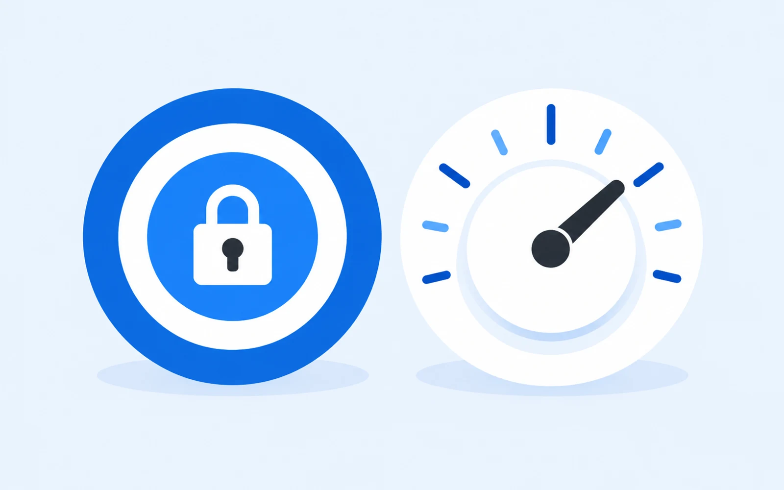 A locked blue target beside a white resistance dial.
